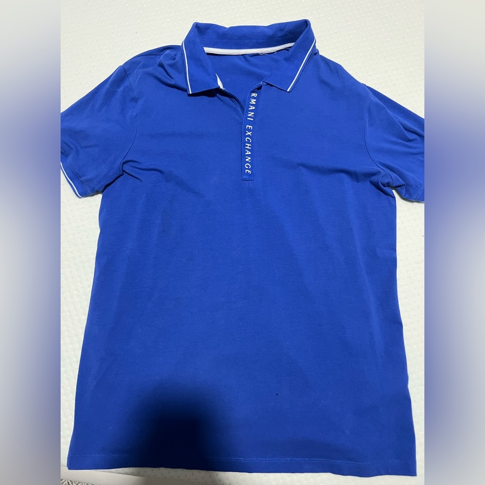 Armani Exchange Zip-Up Polo